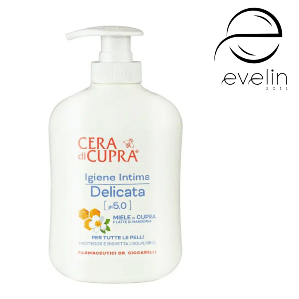 Деликатен интимен почистващ гел Cera di Cupra pH 5.0 за женска хигиена 250мл.Honey