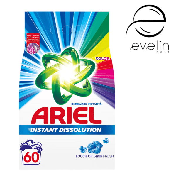 Сух прах Ариел 4.5кг 60 пранета Сolor Touch of Lenor Fresh