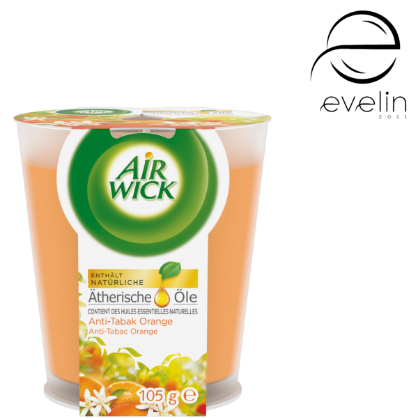 Air Wick scented candle 105 g -Anti-Tobacco Orange