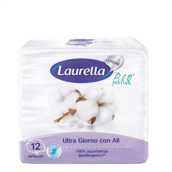 Дамски превръзки Laurella COTTON ULTRA Day with Wings Cotton 12 бр