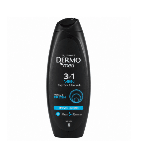 Душ гел Дермомед MEN TOTAL & FRESH 3in1мл. -250 мл.