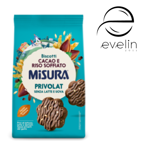 Бисквита с бухнал ориз и какао без мляко и яйца 120гр