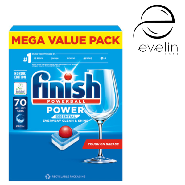 Таблетки за съдомиялна ФИНИШ 70 бр. All in 1 Everyday Clean&Shine