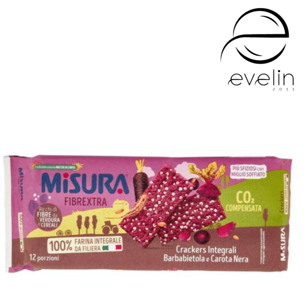 Крекери пълнозърнести с цвекло и черен морков 385 гр.