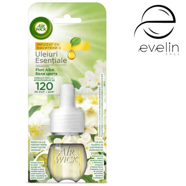 Ароматизатор Еър Уик  Освежител резерва за контакт 19 мл. - White Flowers