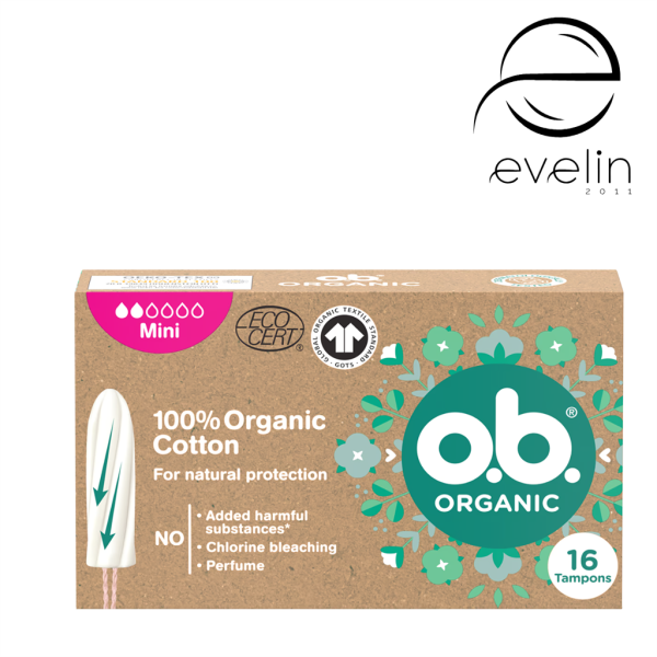 Дамски тампони OB 16 бр.Organic Mini