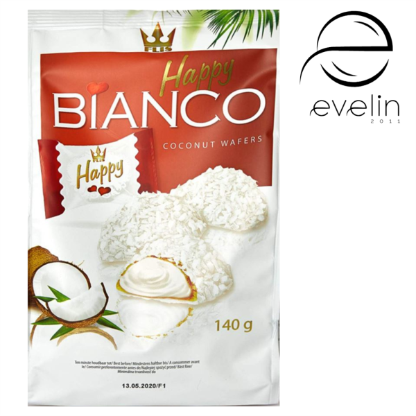 Кокосови вафли Happy Bianco 140 гр.