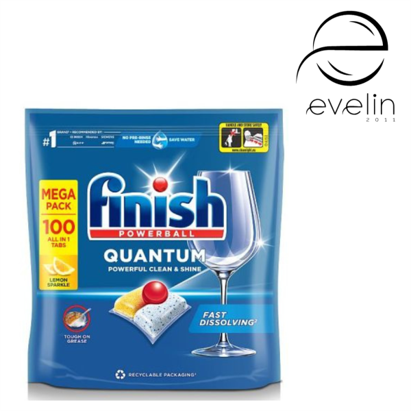 Таблетки за съдомиялна ФИНИШ 100 бр. Lemon Qumtum