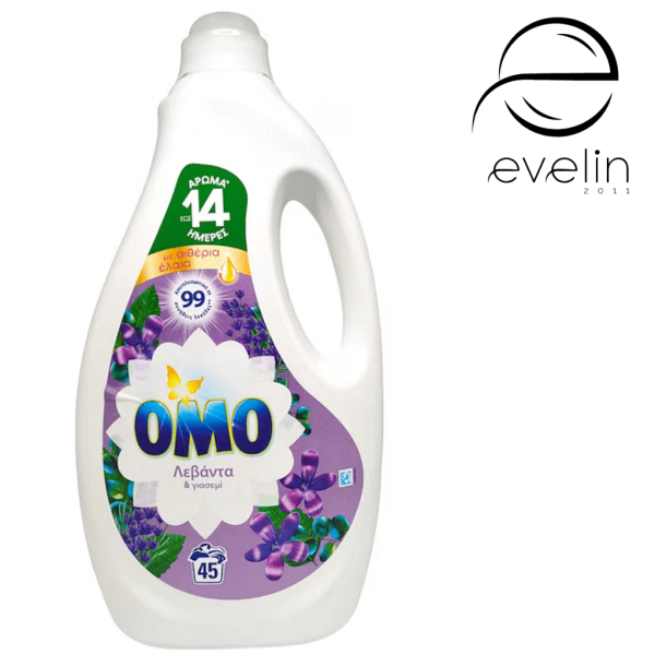 Течен гел Омо 45 пранета 2.25л. Lavanda