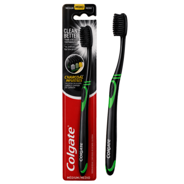 Четка за зъби КОЛГЕЙТ Charcoal Double Action Medium
