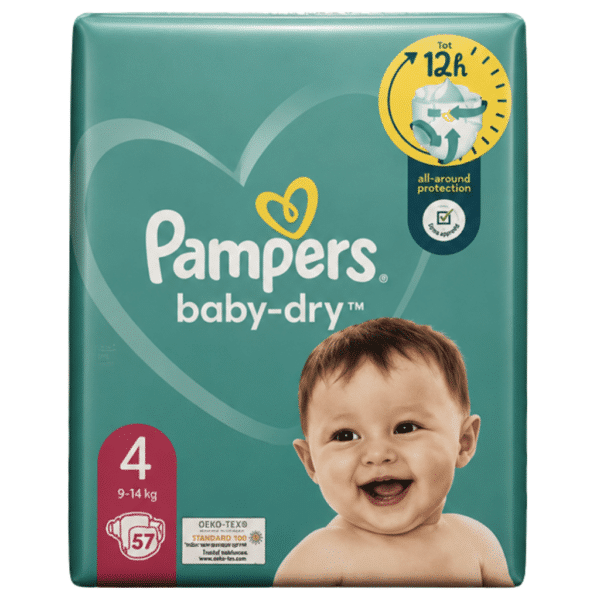 Памперс Baby Dry Diapers  47 бр. раз.4 9-14 кг.