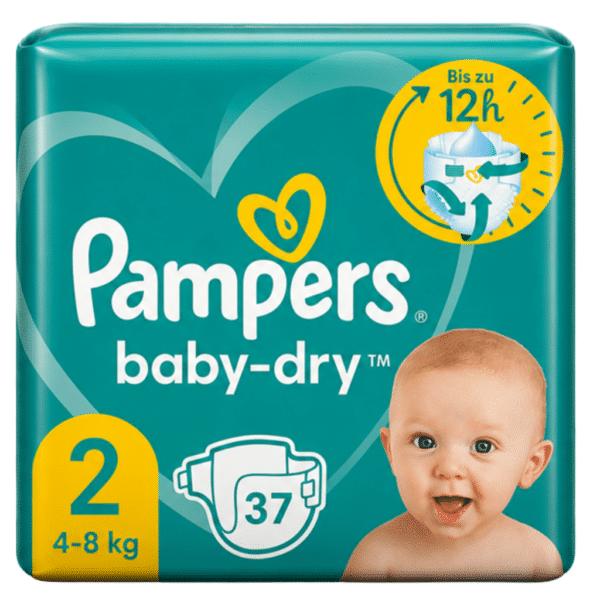 Памперс Baby Dry Diapers 37 бр размер 2 4-8 кг.