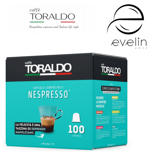 Coffee Toraldo Capsules 100 pcs. - Nespresso Cremosa
