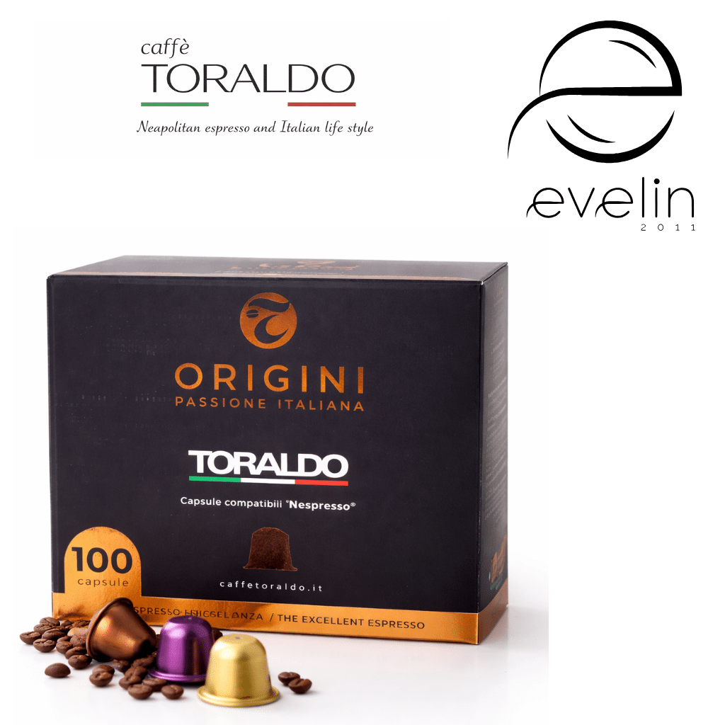 Toraldo Coffee Capsules 100 pcs. - Nespresso Origini Blend with fruity and floral notes