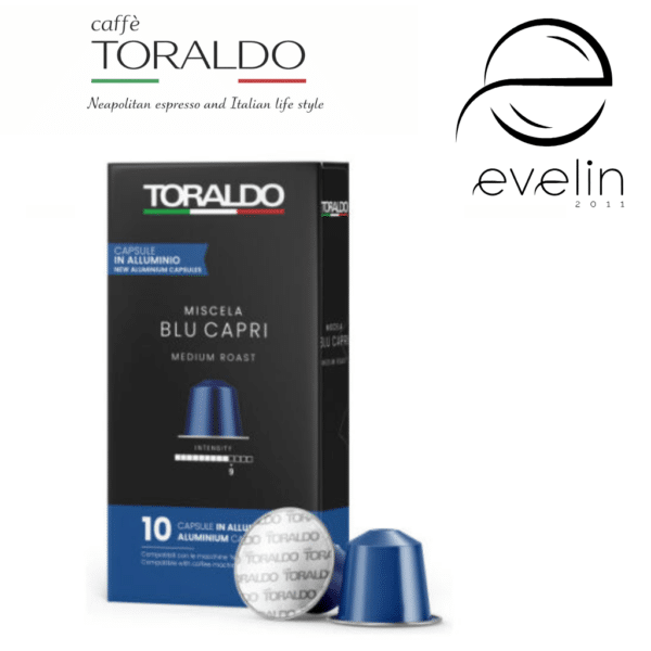 Toraldo Coffee Capsules 10 pcs. aluminum - Blue Capri Nespresso