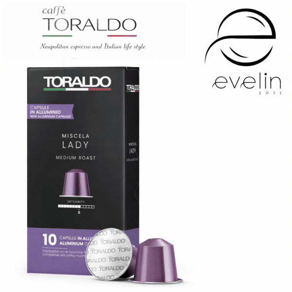 Toraldo Coffee Capsules 10 pcs. aluminum - Lady Nespresso