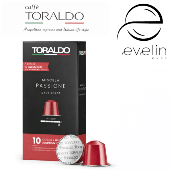 Toraldo Coffee Capsules 10 pcs. aluminum - Passione Nespresso