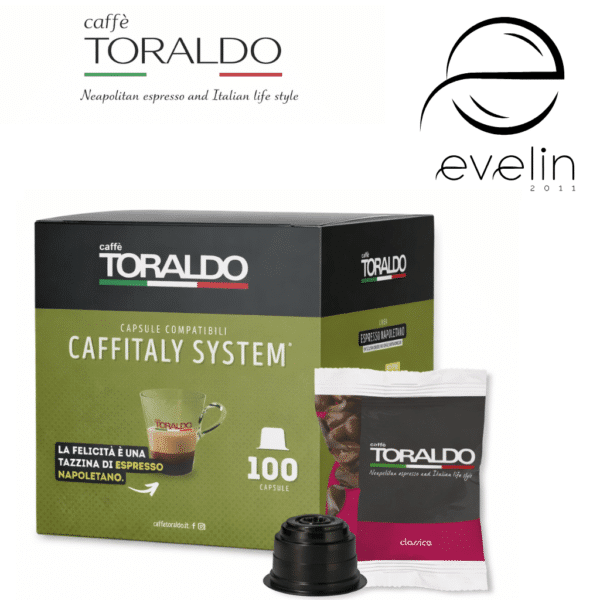 Toraldo Coffee Capsules 100 pcs. - Espresso Classic for *Caffitaly