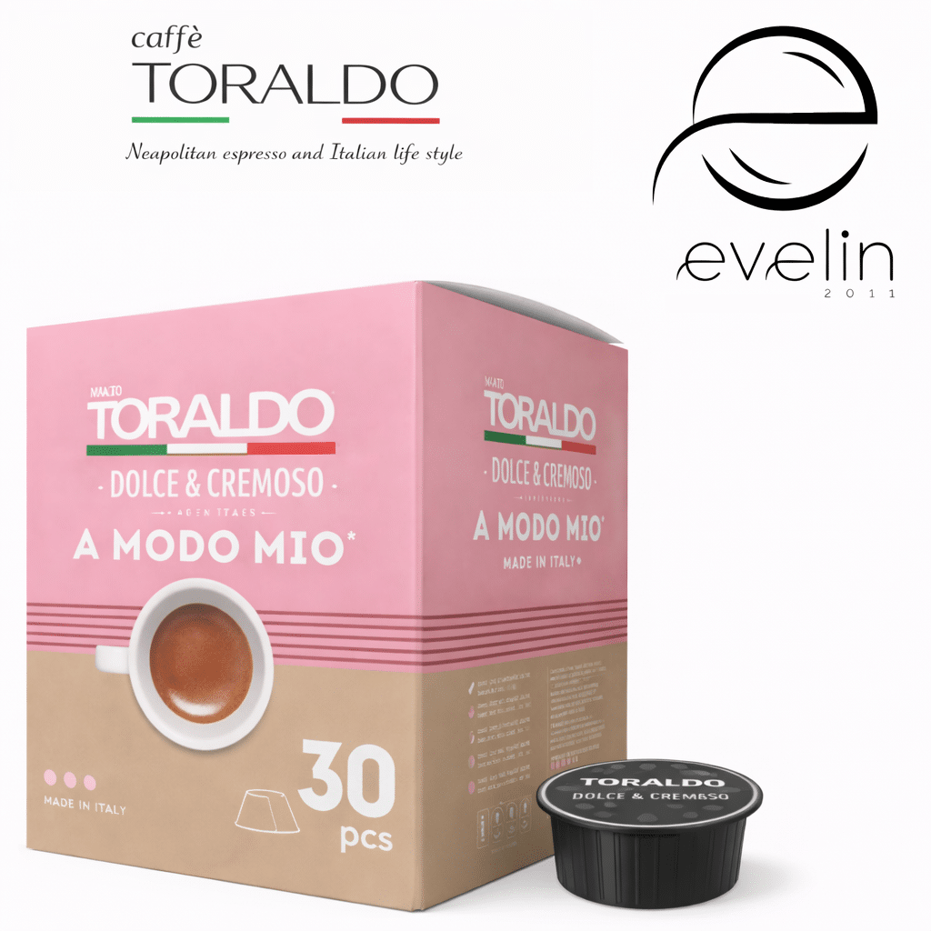 Toraldo Coffee Capsules 30 pcs. - Espresso A Modo Mio with a sweet and creamy taste