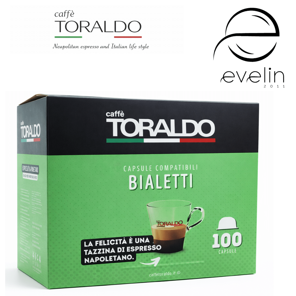Coffee Toraldo Capsules 100 pcs. - Espresso Blend Classic for Bialetti