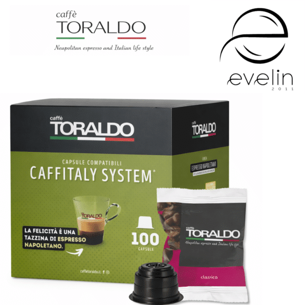 Coffee Toraldo Capsules 100 pcs. - Espresso Cremosa for *Caffitaly