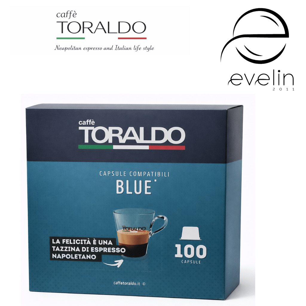 Coffee Toraldo Capsules 100 pcs. - Espresso Lavazza Blue Cremosa