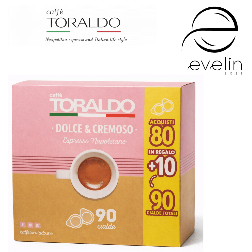Toraldo Coffee Capsules 80+10 pcs. paper - Espresso with a sweet and creamy taste