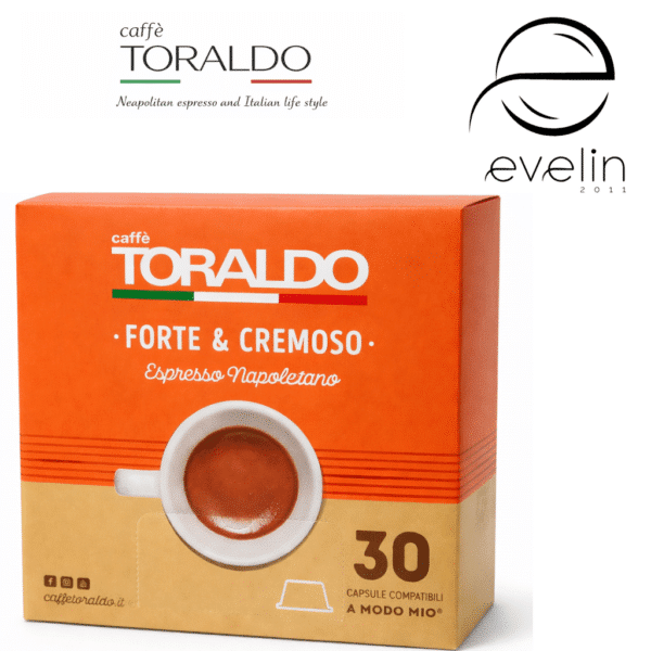 Coffee Toraldo Capsules 30 pcs. - Forte & Cremoso Espresso A Modo Mio