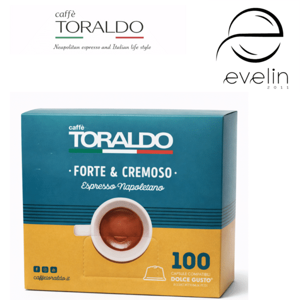 Coffee Toraldo Capsules 100 pcs. - Forte & Cremoso Espresso Dolce Gusto