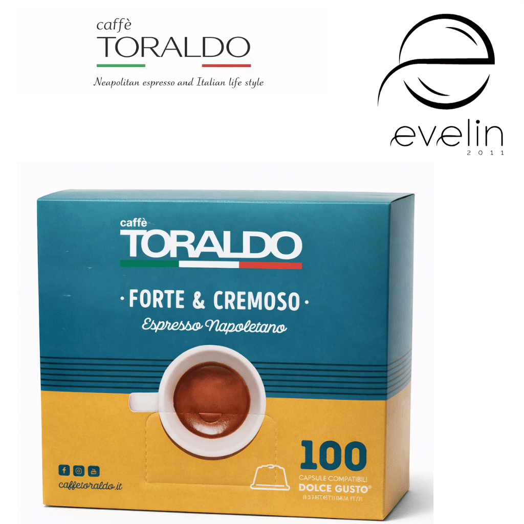 Coffee Toraldo Capsules 100 pcs. - Forte & Cremoso Espresso Dolce Gusto