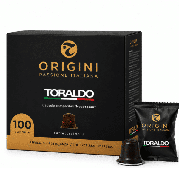 Кафе Toraldo Капсули 100 бр. - Nespresso Origini Blend с плодови и флорални нотки