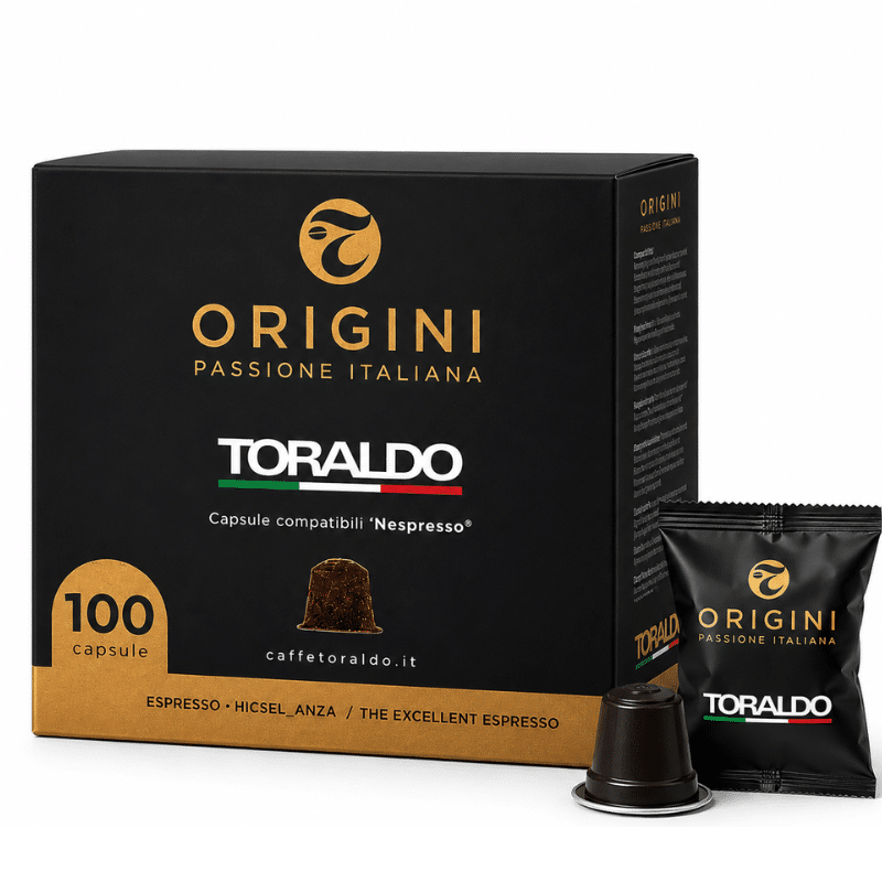 Кафе Toraldo Капсули 100 бр. - Nespresso Origini Blend с плодови и флорални нотки