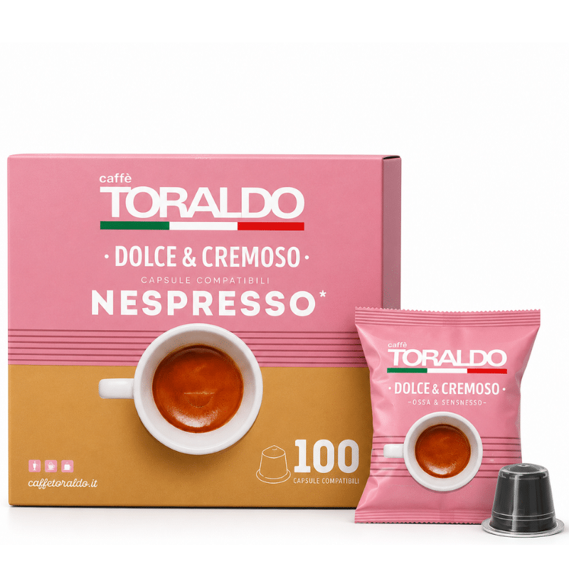 Кафе Toraldo Капсули 100 бр. - Nespresso със сладък и кремообразен вкус
