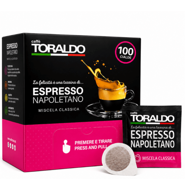 Кафе Toraldo Капсули 100 бр. хартиени - Espresso Napoletano Classic с шоколадови нотки