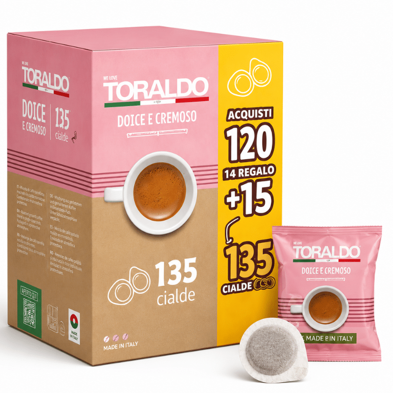 Кафе Toraldo Капсули 135 бр. хартиени - Espresso със сладък и кремообразен вкус