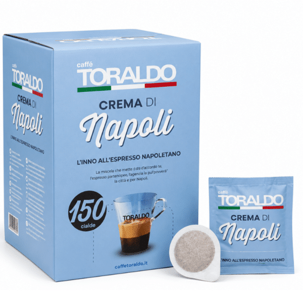 Кафе Toraldo Капсули 150 бр. хартиени - Espresso Crema di Napoli Blend