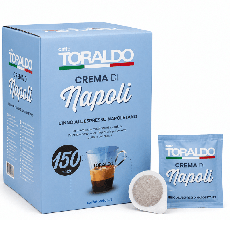 Кафе Toraldo Капсули 150 бр. хартиени - Espresso Crema di Napoli Blend