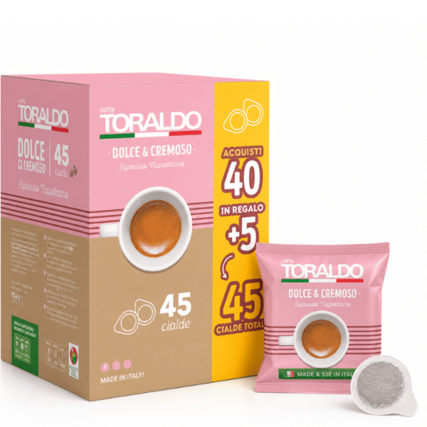 Кафе Toraldo Капсули 40+5 бр. хартиени - Espresso със сладък и кремообразен вкус