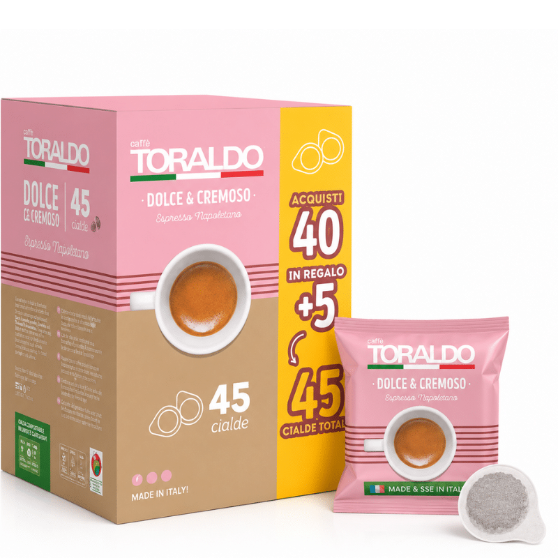 Кафе Toraldo Капсули 40+5 бр. хартиени - Espresso със сладък и кремообразен вкус