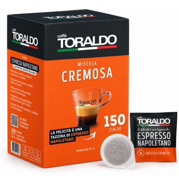 Кафе Toraldo Капсули 150 бр. хартиени - Espresso Cremosa