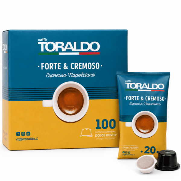 Кафе Toraldo Капсули 100 бр. - Forte & Cremoso Espresso DOLCE GUSTO