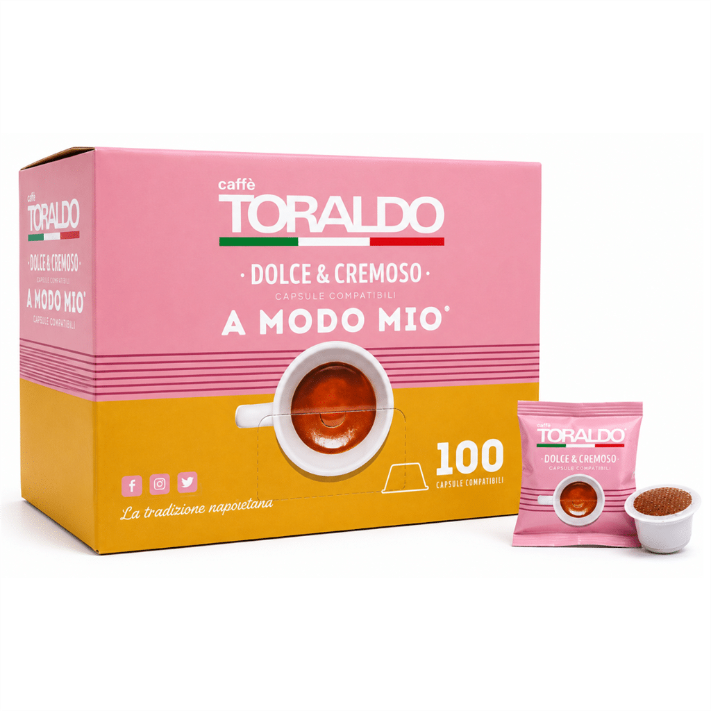 Кафе Toraldo Капсули 100 бр. - Espresso A Modo Mio със сладък и кремообразен вкус