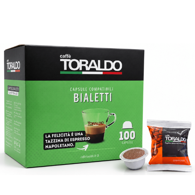 Кафе Toraldo Капсули 100 бр. - Espresso Cremosa за Bialetti