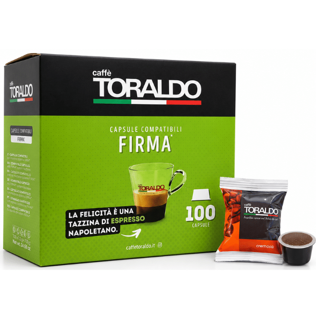 Кафе Toraldo Капсули 100 бр. - Espresso Cremosa за Lavazza Firma