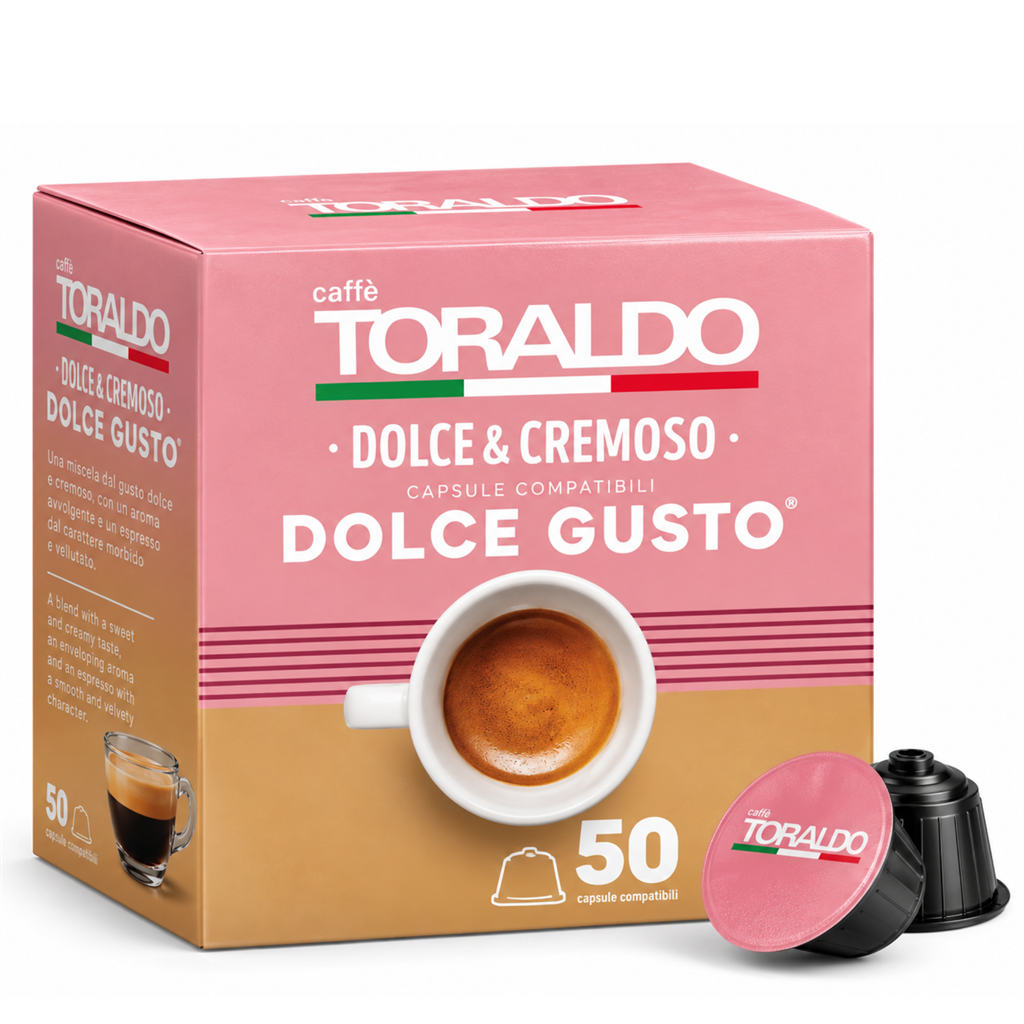 Toraldo Coffee Capsules - DOLCE E CREMOSO - Dolce Gusto 50 pcs