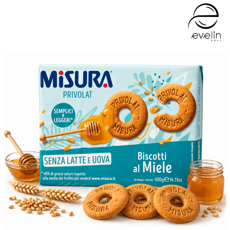 Бисквита с мед без мляко и без яйца Без лактоза, мляко и млечни продукти 400гр.