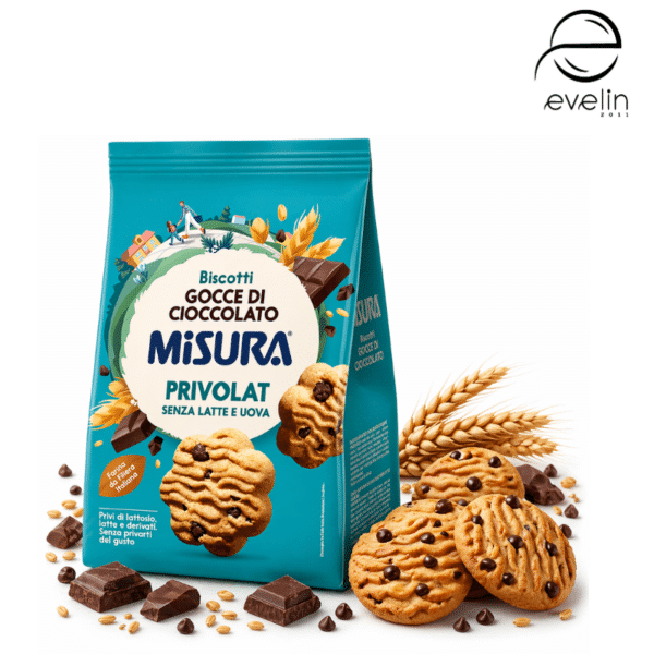 Бисквита с шоколадови парченца -без яйца, Без лактоза, мляко и млечни продукти 290 гр.