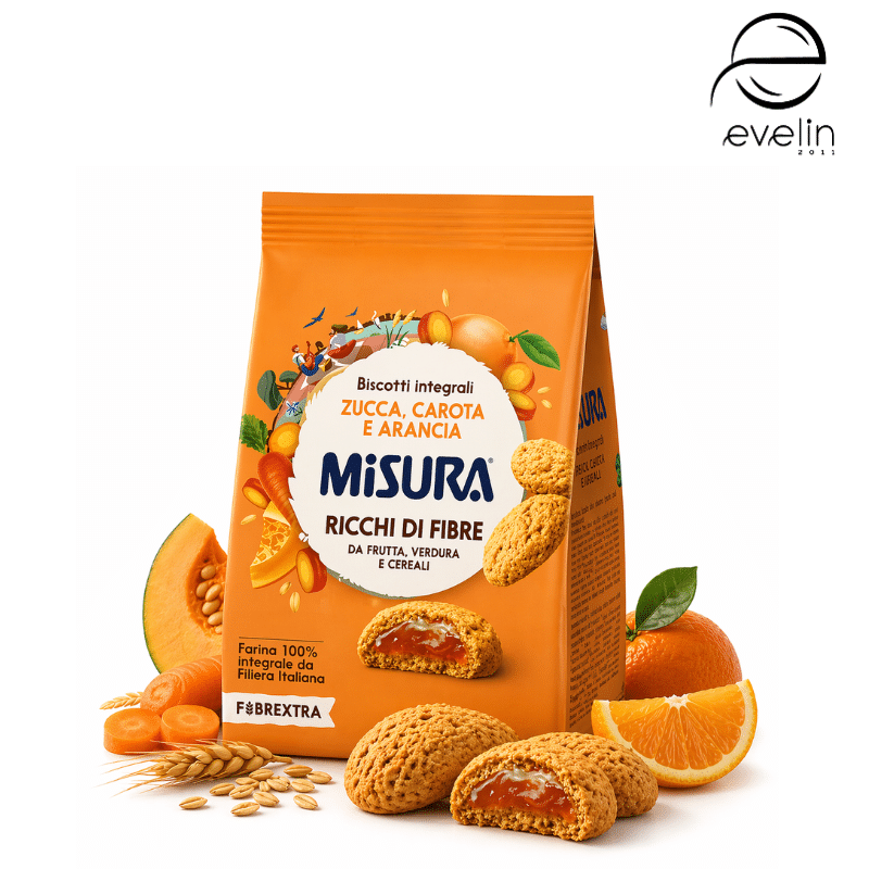 Бисквитки пълнозърнести с тиква, моркови и портокал 260 гр. Misura Engros