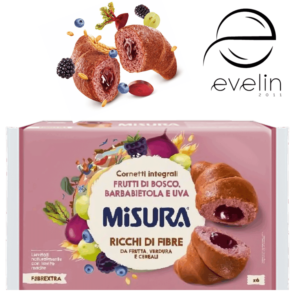 Croissant with wholemeal dough - filling with berries, beets and grapes 308 g