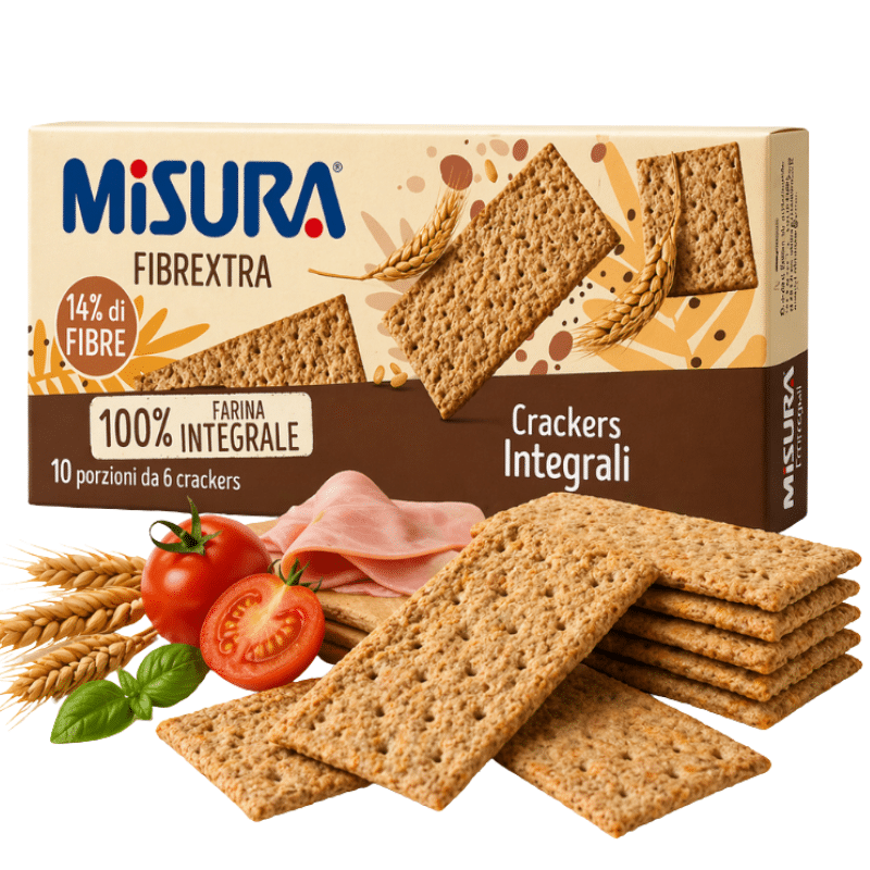 Крекери пълнозърнести Misura Fibrextra 385 гр.